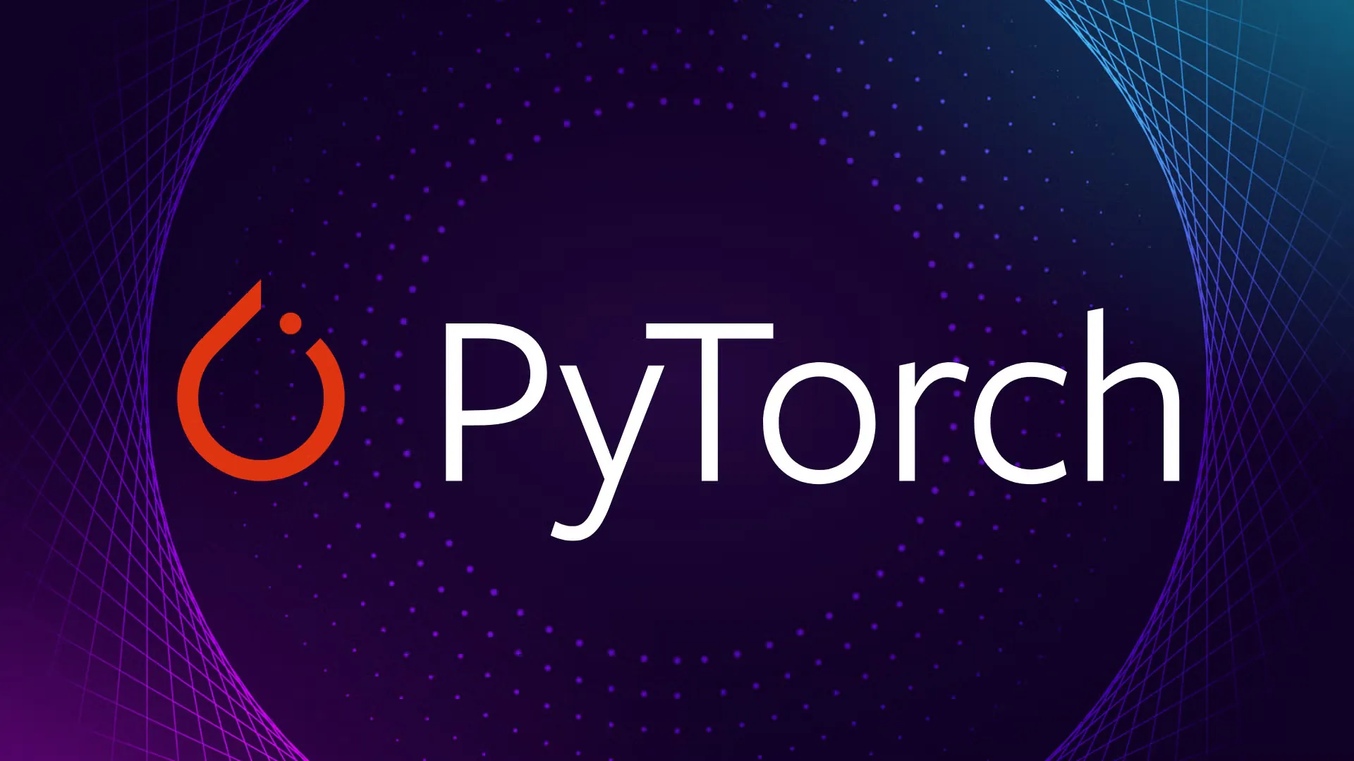 PyTorch logomark with an orange flame icon